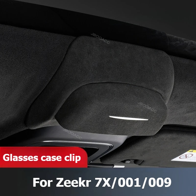 For Geely Zeekr 7X 2025 001/009 2021-2024 Car Roof Sunglasses Holder Glasses Case Mounted Storage Box Car Receipt Storage Box