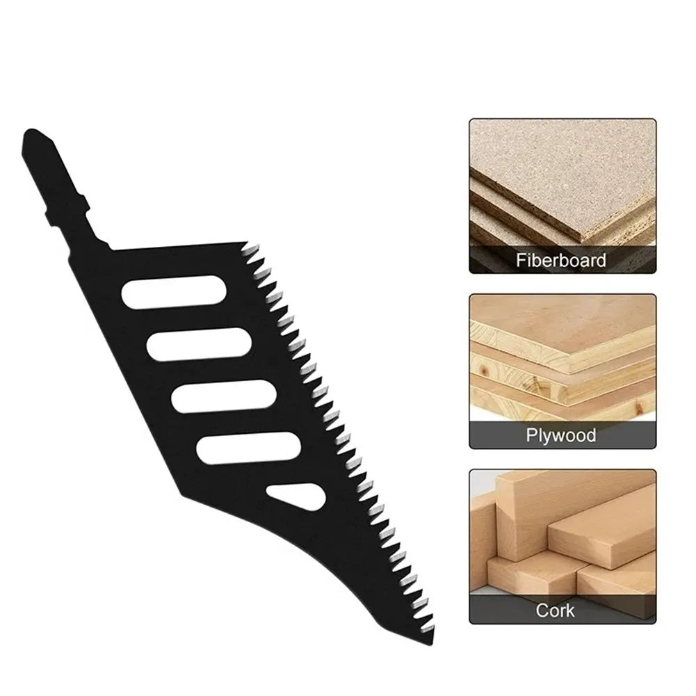 1/5Pcs T142HB Jig Saw Blade High Carbon Steel Curve Jigsaw Blade T Shank Flush Cutting Blades Replacement Woodworking Tool