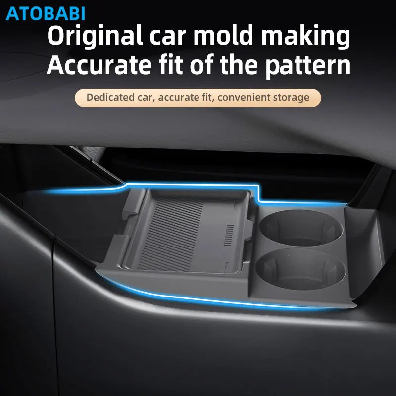 Car Storage Box For BYD Qin L EV 2025 Car Styling Under Layer Central Control Organize Armrest Box Silicone Storage Accessories