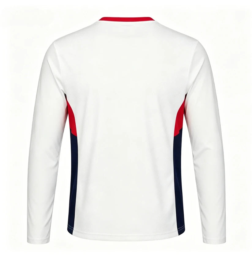 2026 American round neck football long sleeved breathable quick drying fashion versatile for both men and women outdoor sports