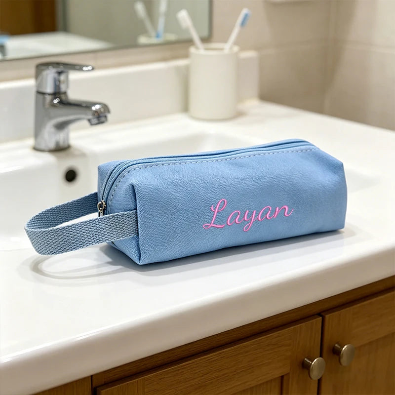 Customised Embroidery/Standard Style 2 Options, Candy-Colored Pencil Case, Storage Bag, Back-to-School Season, Gift!