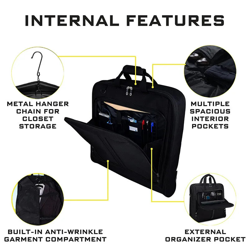 Business Hand-Held Suit Bag, Portable Suit Storage Bag, Business Trip Clothing Bag, Waterproof Travel Bag, Boarding Bag