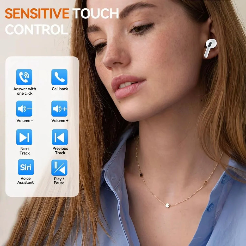 UEESFIT TWS Pro 5 Wireless Bluetooth Earphones Headphones ANC Noise Reduction Earbuds HiFi Sound Low Latency for IPhone Android
