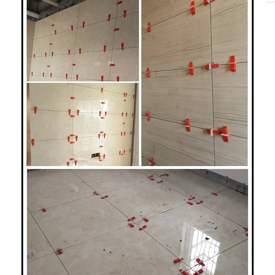 100-501Pcs Tile Leveling System Laying Level Wedges Alignment Spacers Leveler Locator Spacers Flooring Wall Level 0.35mm-3.0mm
