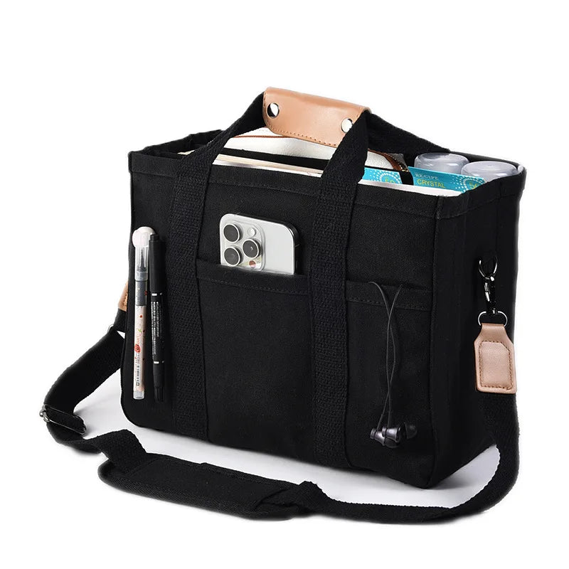 Fashion Multi Versatile Maternity Bag with Leather Top Handle Detachable Wide Crossbody Bags, Large Capacity Diaper Bag for Moms
