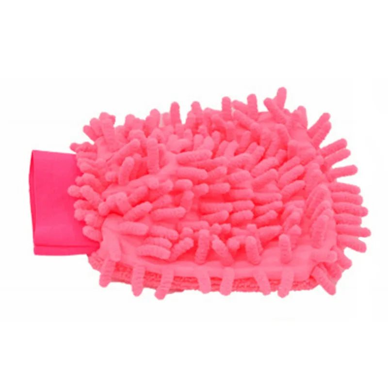 1pc Ultrafine Fiber Chenille Microfiber Car Wash Glove Mitt Soft Mesh backing no scratch for Car Wash and Cleaning