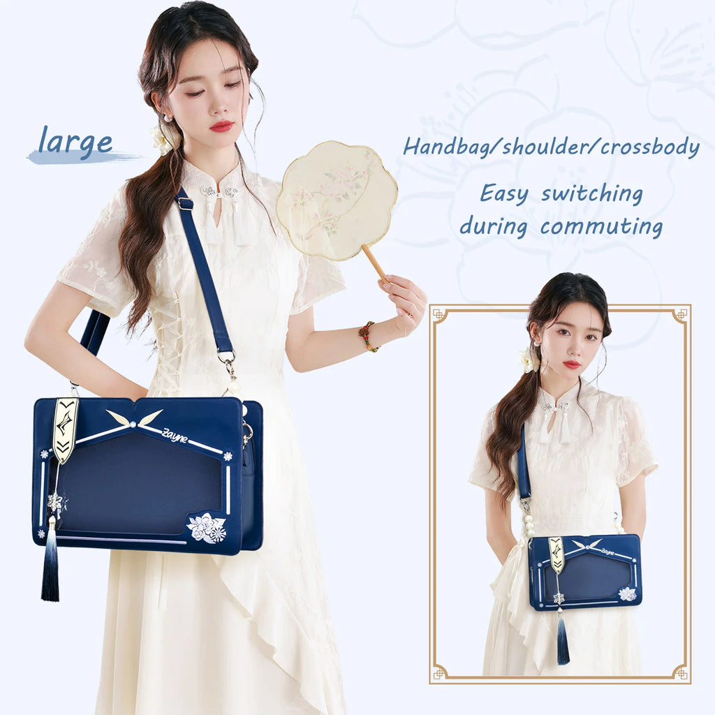 Love and Deepspace Shoulder Bag For Woman Transparent Moli Ita Bag Floral Embroidery Bolsos Mujer Square Sac Femme Bolsas Original Messenger Bolsa