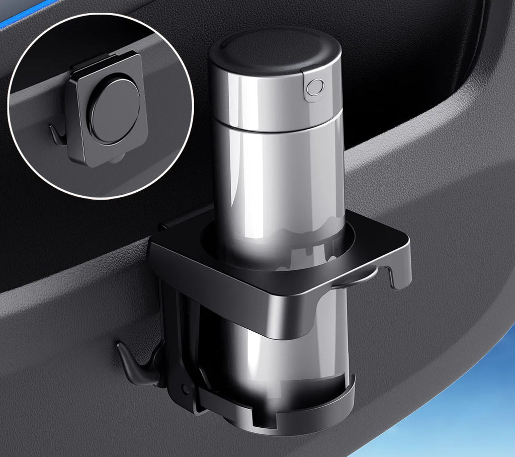 Universal Foldable Car Door Cup Holder Drink Bottle Holder Vehicle Side Door Mounted Beverage Storage Rack Auto Interior Accesso