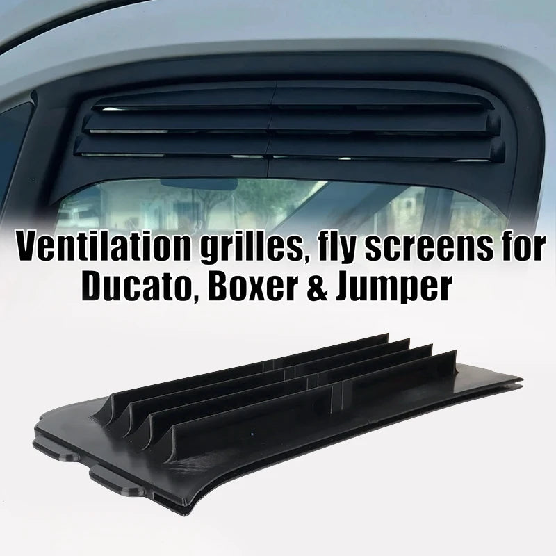 RV Ventilation Air Vent With Fly Screen For Fiat Ducato Peugeot Boxer Citroen Jumper CamperVan Front Window Air Vent Rain Guard