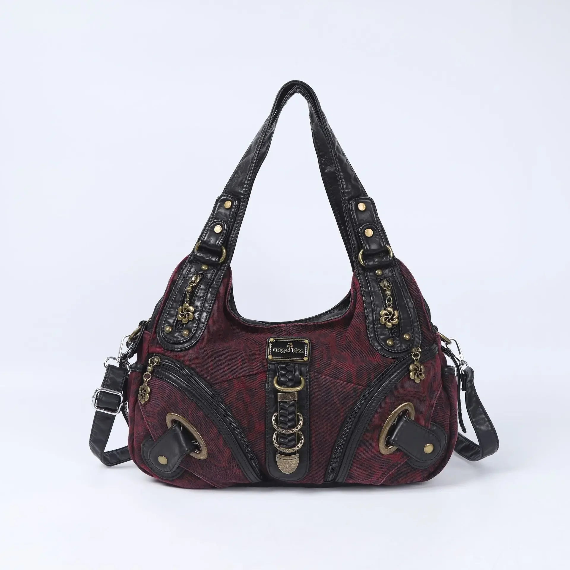 Angelkiss Women Handbags Leopard Bag Top-handle Handbag Fashion Satchel Dumpling Pack Shoulder Bag Tote Bag Hobos Large Purse