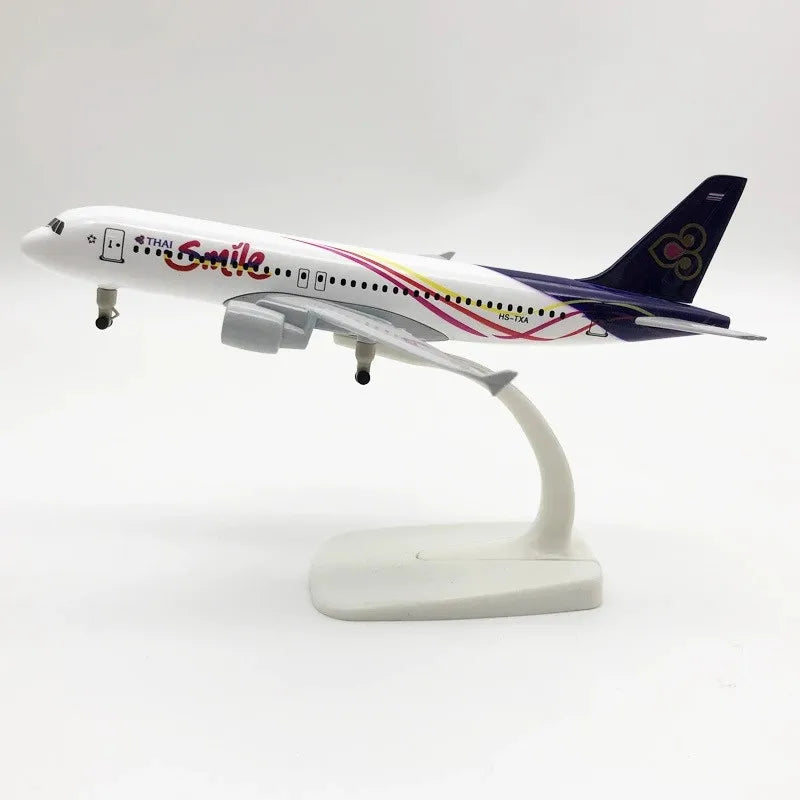 20cm Airplane Model A320 Series Metal Scale Aircraft Diecast Aviation Collectible Miniature Children Toys Souvenir With Stand