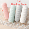 Personal Care Portable Storage Box Toothpaste Toothbrush Protect Holder Beauty Make Up Tool Case for Travel Camping Display