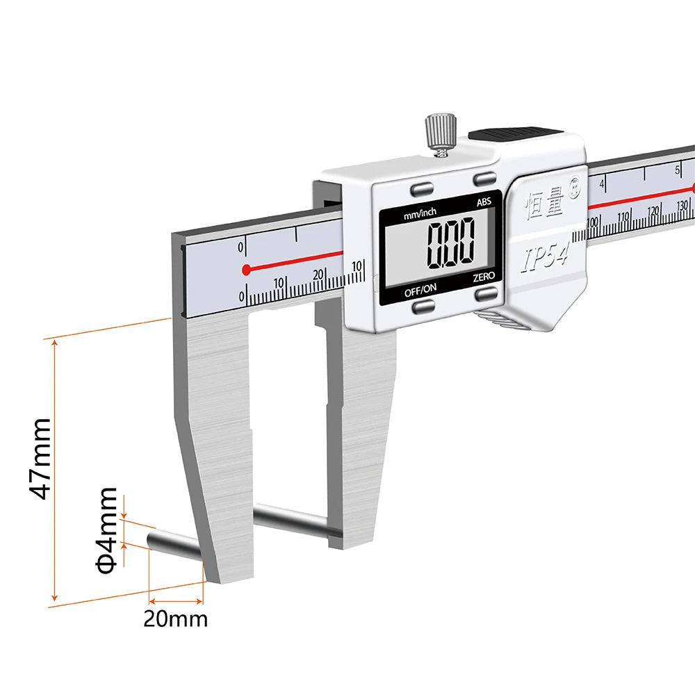 90 Degree Precision Electronic Stainless Steel Boring Special Caliper Inner Diameter Measurement Tool Aperture Digital Caliper