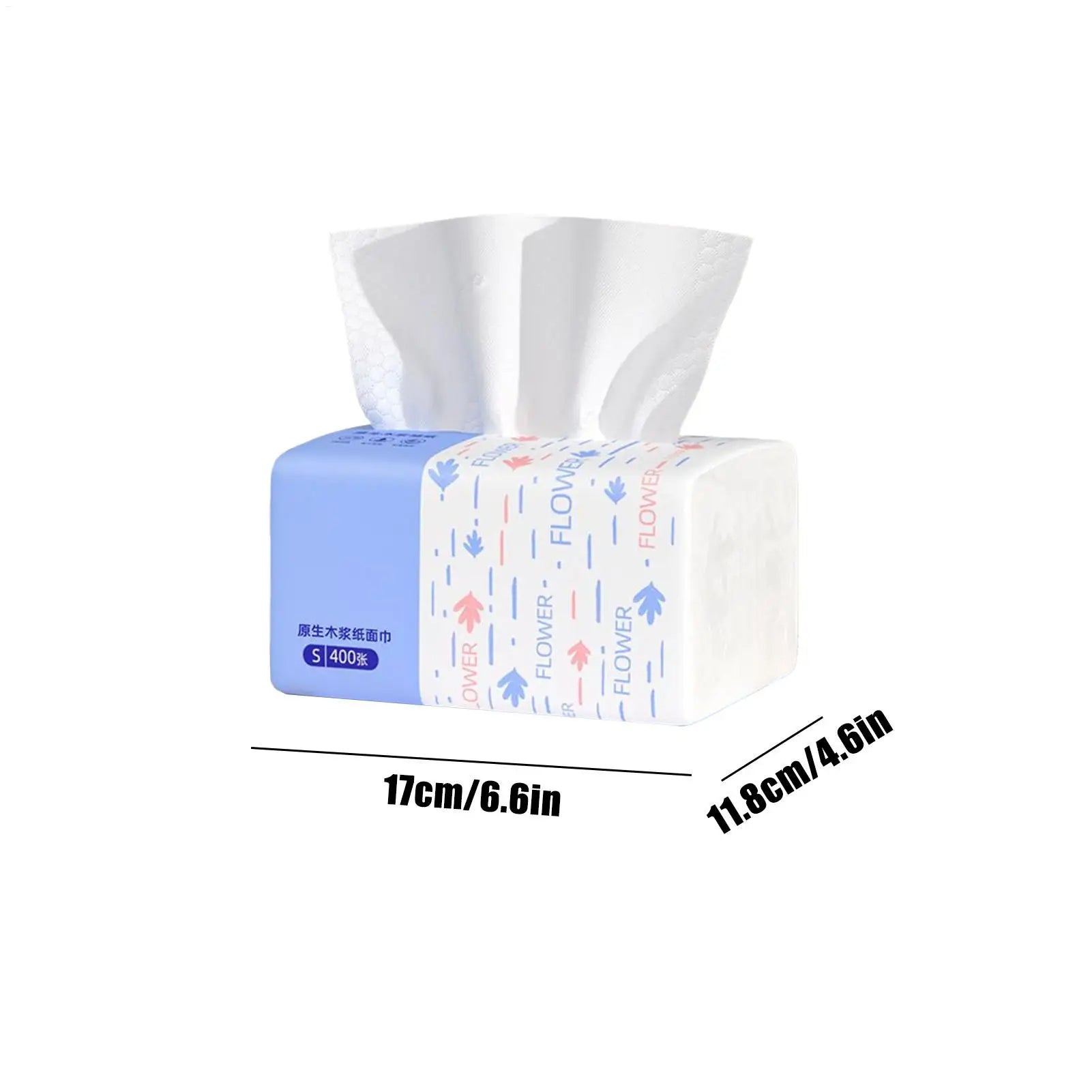 10 Packs 400 Paper Thickened Napkin S Size Household Paper Towel Comfortable Wood Facial Tissue Toilet Paper for Car Home Office