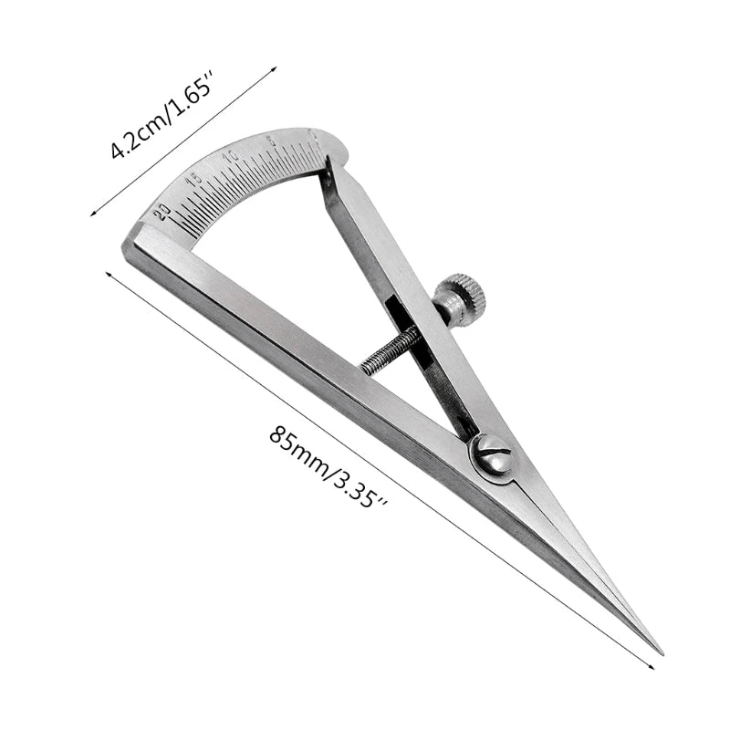 Castroviejo Caliper with Double Scales Double Eyelid Measuring Tool Beauty 3.25"