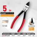 DELIXI ELECTRIC Nozzle Pliers  Electronic Pliers Industrial Scissors Diagonal Pliers，for CuttingMetalWireCablePlasticsWood