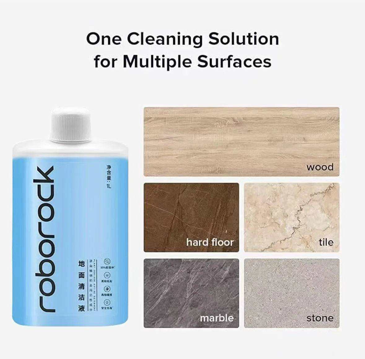 Original Roborock Q Revo MaxV / Q Revo S / Q Revo Pro / Q Revo / Qrevo Curv Floor Cleaning Solutions Liquid Accessories1L
