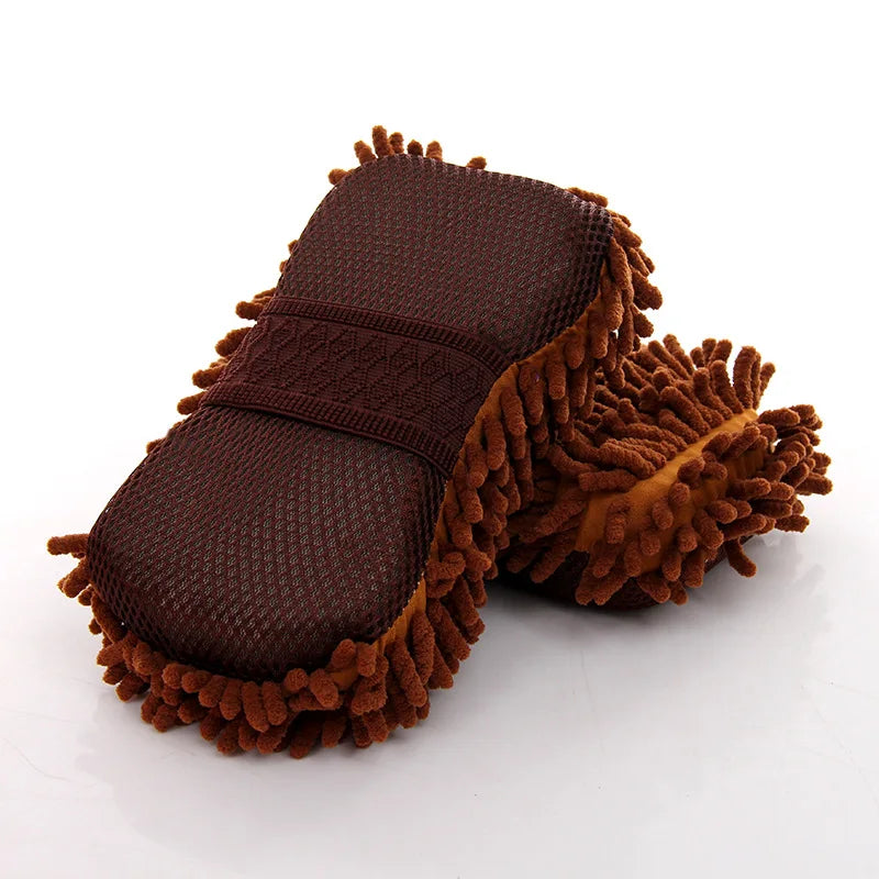 Car Wash Microfiber Chenille Car Wash Sponge Care Washing Brush Pad Washing Towel Auto Gloves Styling Accessories Gadget