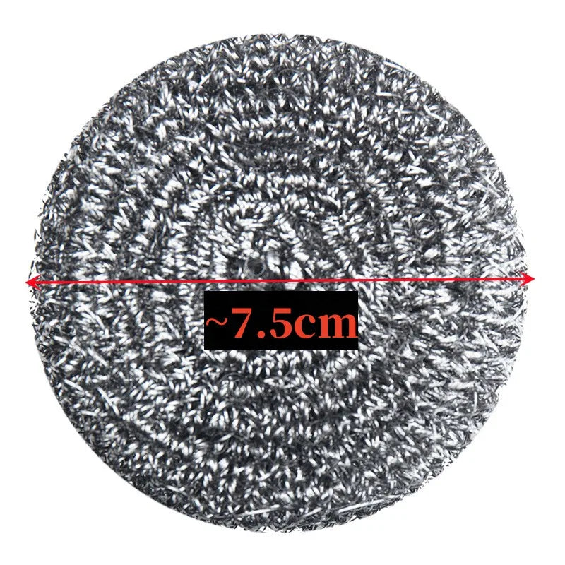 4/6Pcs Stainless Steel Sponges Scrubbers Cleaning Ball Iron Rust Scrubber Scouring Pads Ball for Pot Pan Dish Wash Cleaning