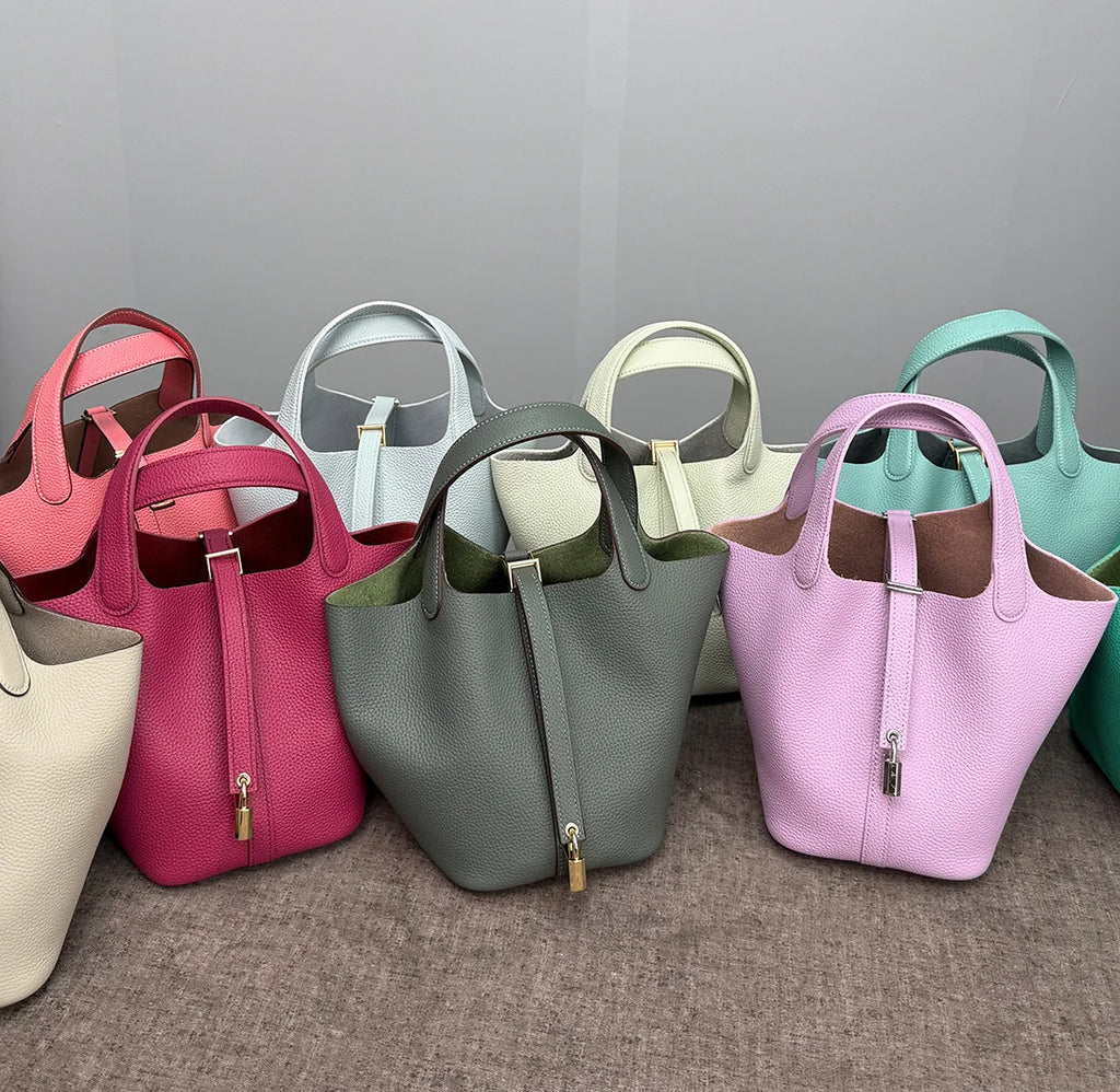 MENDY Women Bags Handbags Bucket Bag 18/22 Big Small Fashion Tote Bag Genuine Leather Luxury Quality Designers Lady Hand Bags