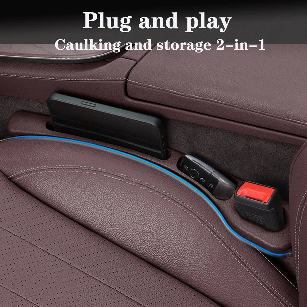 2pcs Car Seat Gap Filler Side Seam Plug Strip Styling Seat Gap Leak-proof Filling for BMW X5 G05 X6 G06 X7 G07 2019 2020 - 2024