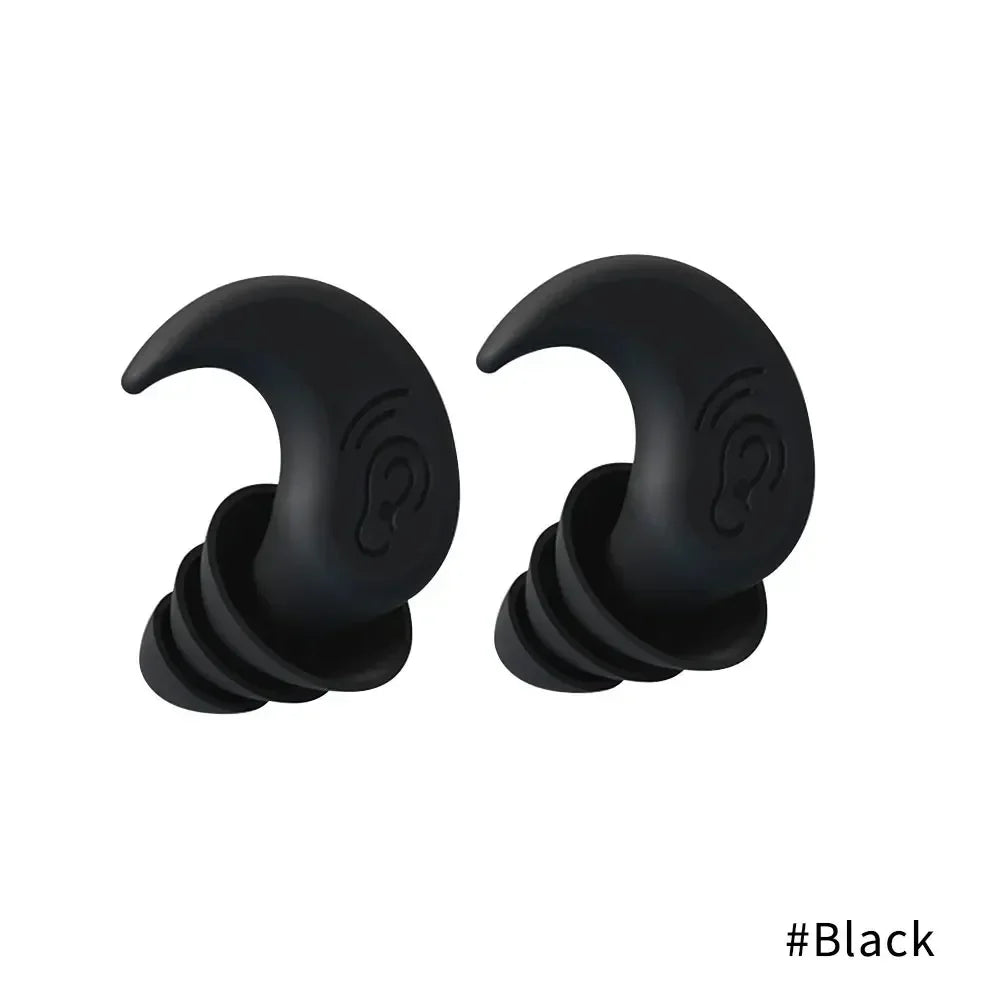 Soundproof Noise Reduction Ear Plugs Sleep Professional Silicone Waterproof Ears Earplug Anti-Noise Soft Sponge Sleeping Earplug