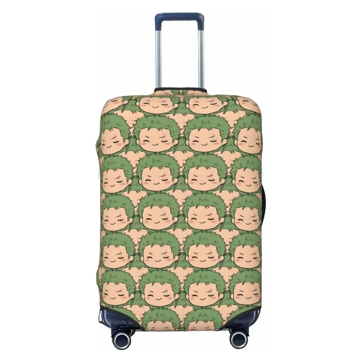 The Cheerful Pirate Flashing Victory Signs Suitcase Cover Flight Anime One Piece Elastic Luggage Case Cruise Trip Protection