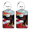 HOT SALE Cute animals Leather Business Luggage Tag Suitcase Address Label Luggage Boarding Case Label Name ID Address Clip