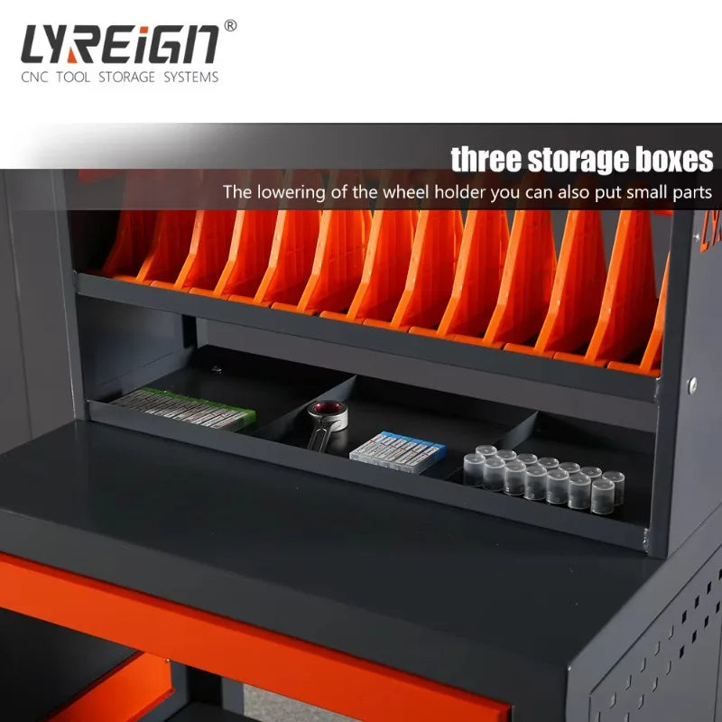 LYREIGN RGT-SDTC2+SLJ102C Grinding Disc Multifunctional Storage Workbench Grinding Wheel Grinding Wheel Storage Rack