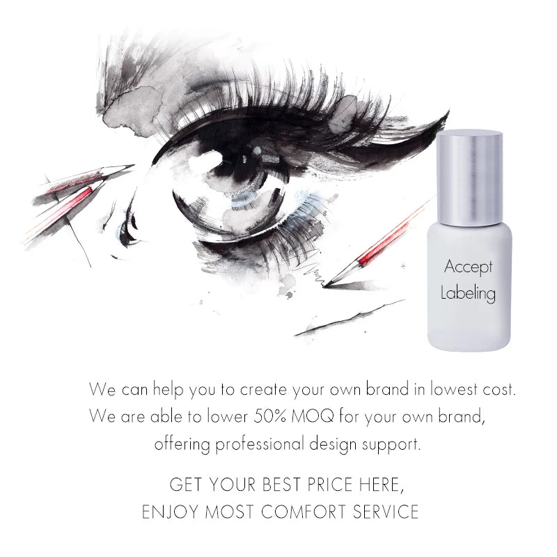 Original Korea IB Ibeauty Hyper Bond 0.5s Glue Fast Drying Eyelash Extensions Glue 5ml False Lash Glue