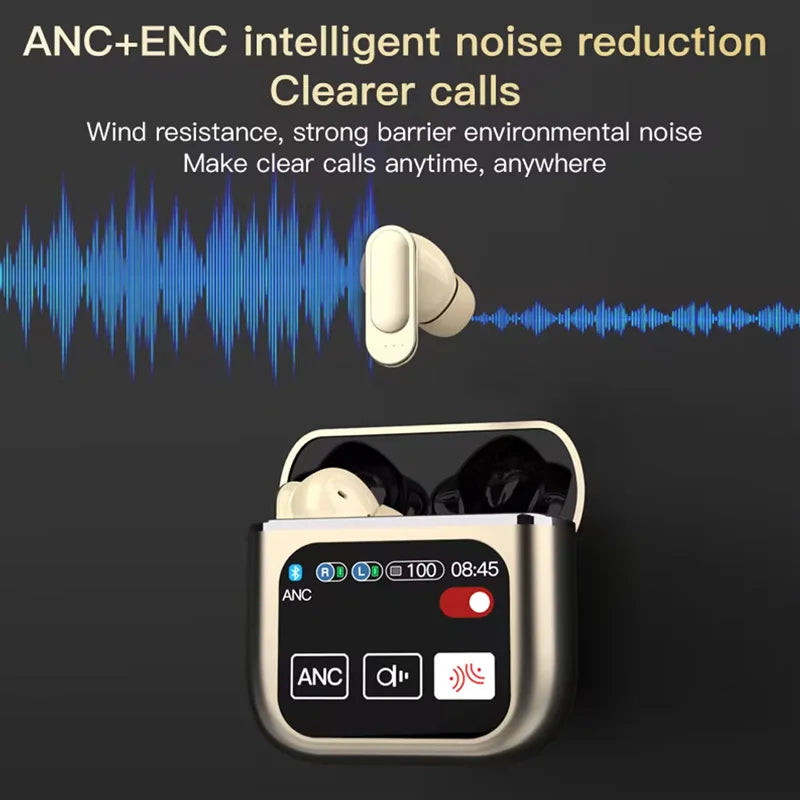 SE60 Wireless Earphones Bluetooth 5.4 LED Display Gaming Headset Sport Headphones HIFI Sound Low Latency Earbuds