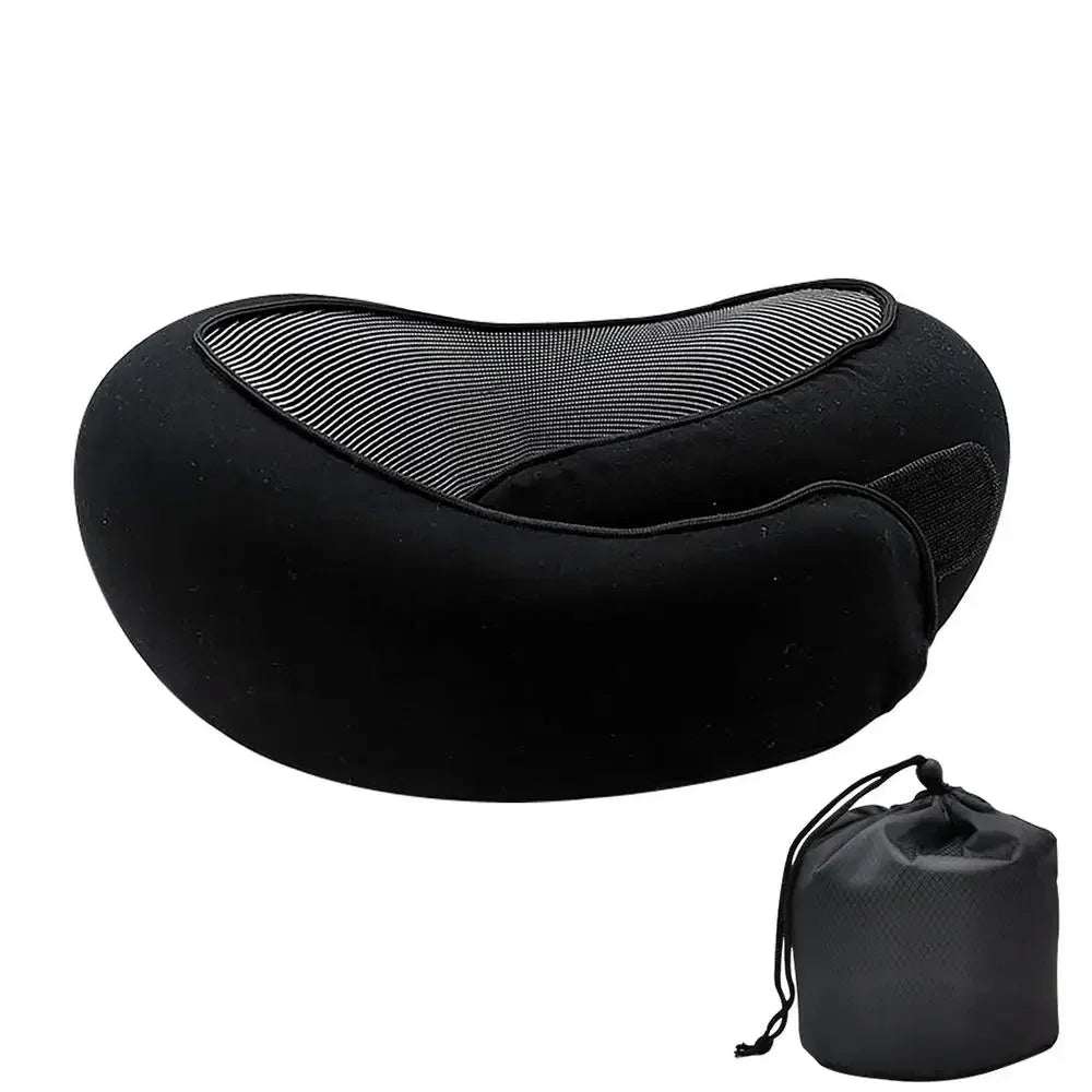 Memory Foam Neck Pillow Cervical Vertebra Travel Portable Noon Break Aircraft U Type Of Pillow Sleep Camping Pillow Carry Bag