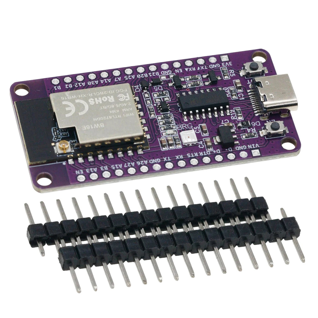 RTL8720DN dual band WiFi Bluetooth BLE module NICEMCU BW16 development board compatible Arduino
