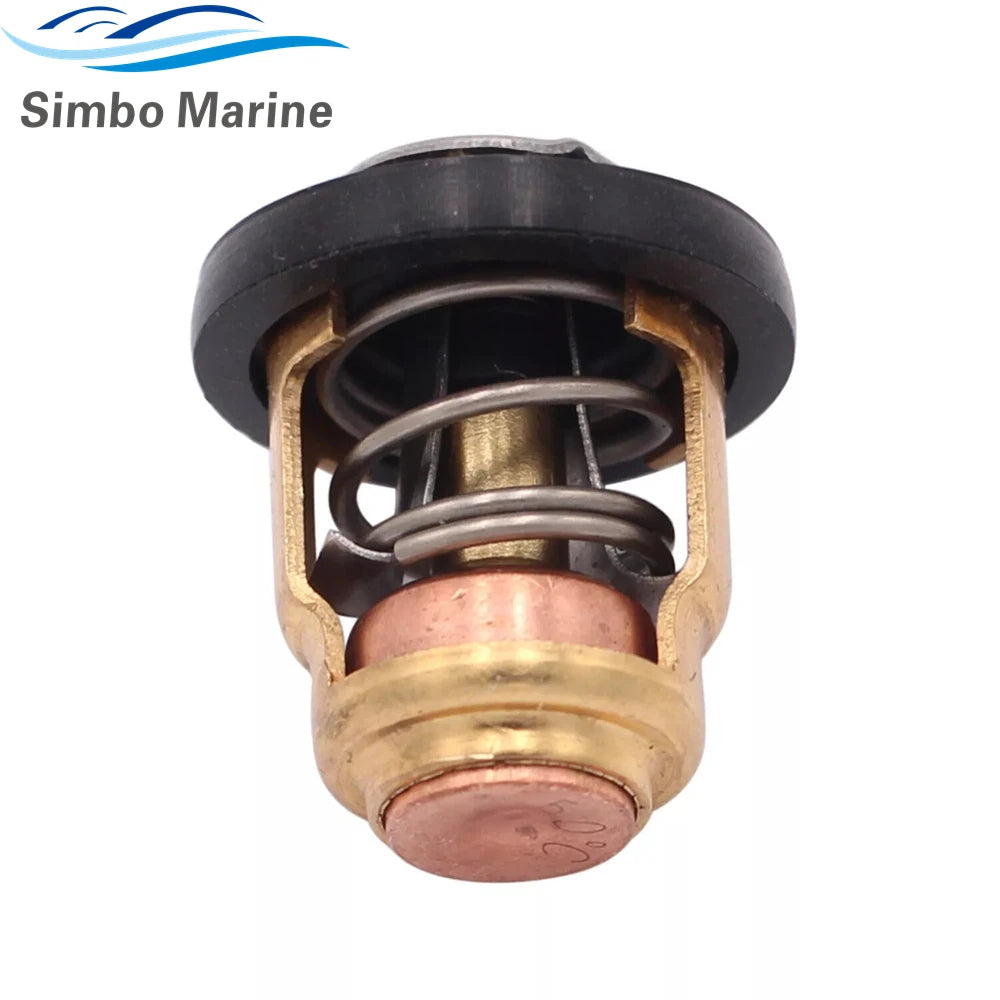 Compatible with YAMAHA NEW Outboard Thermostat 6E5-12411-30-00 & Gasket 61A-12414-A0-00 2-Stroke