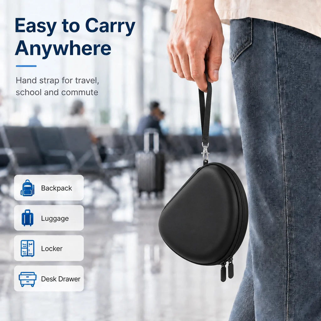 Hard Headphone Case For JBL Tune 520BT 510BT Compatible With TOZO HT3 Picun B8 JLab JBuds Lux ANC Beats Foldable Travel Bag Only