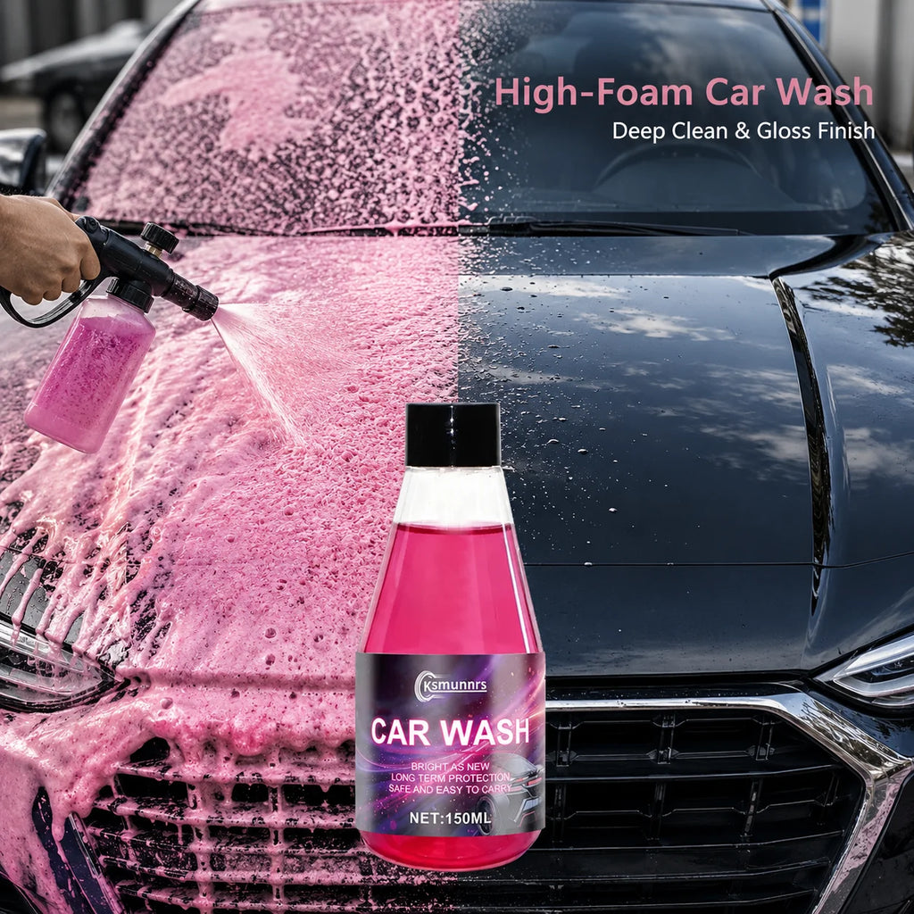 150ml High Foam Car Wash Shampoo, Ceramic Coating Safe Car Cleaner, Deep Cleaning Formula, Paint Protection and Gloss Enhancemen