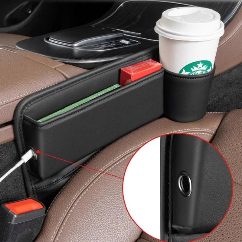 For BMW 5 Series E39 M5 E60 M5 F10 F10N F18 F11 F11N Car Interior Seat Gap Storage Box Sundries Tidy Accessories