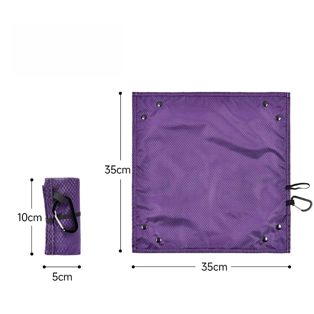 Folding Seat Cushion Outdoor Portable Ultra Light Small Ground Pocket Tray Storage Camping Music Festival Moisture-proof Pad