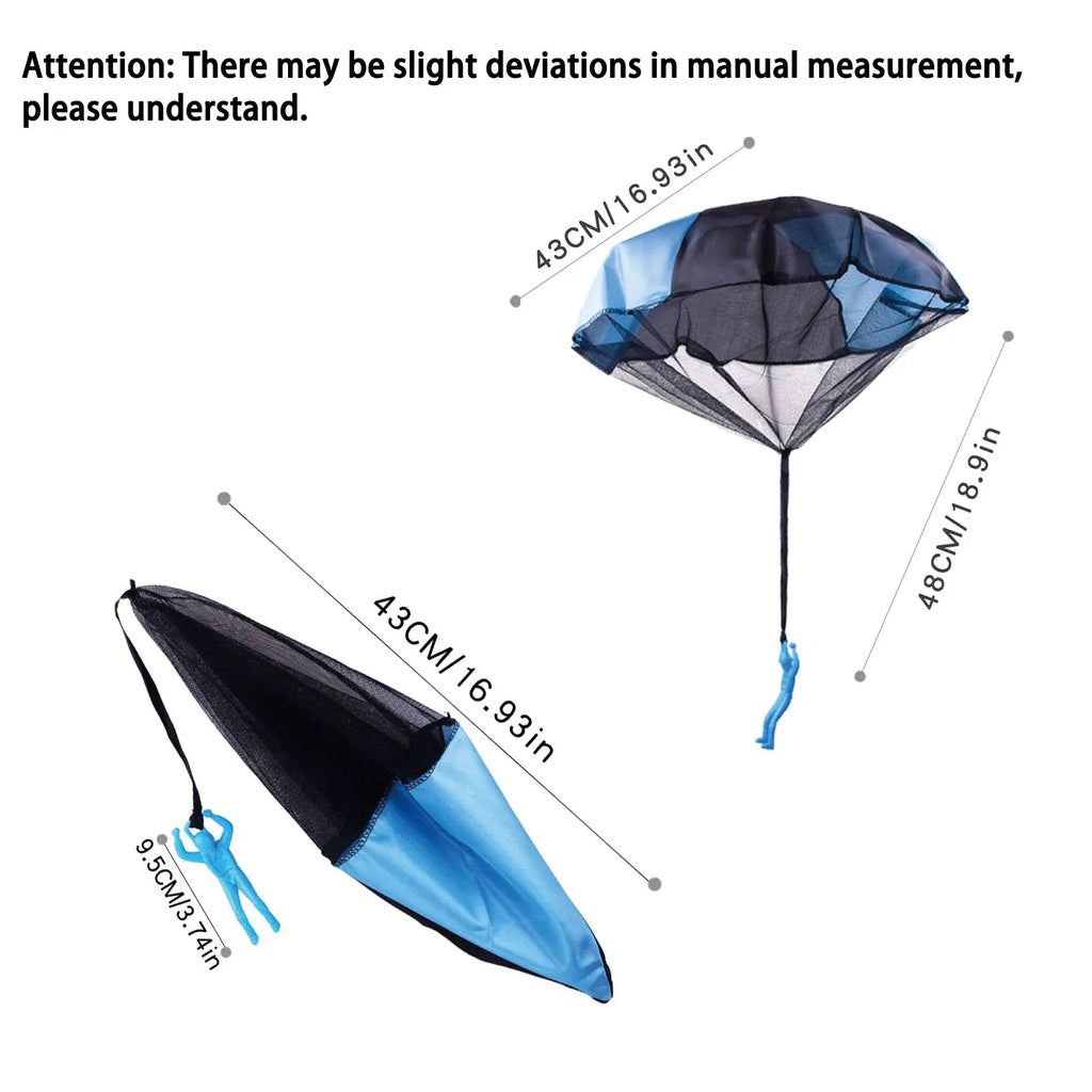 Children's Parachute Toy Tango Outdoor Flight Parachute Double Color Combination with Various New and Unique Colors, Unique, Eas