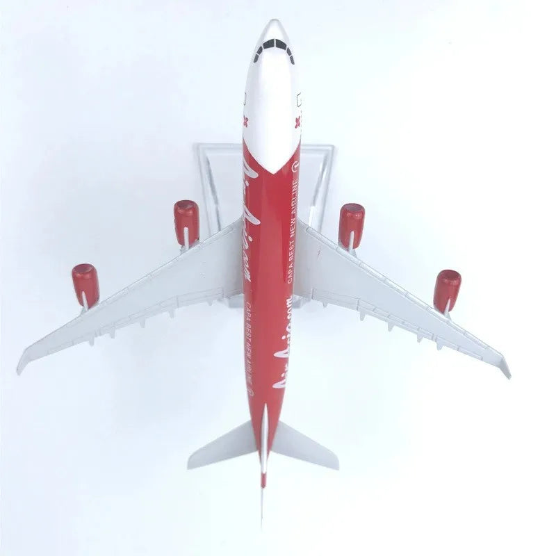 16cm 1/400 Metal Scale Aircraft A340 Asia Airways Toy Airplane For Children Gifts Diecast Plane Static Collection Display