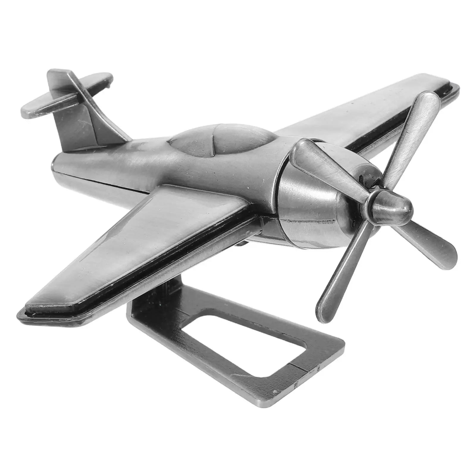 Mini Retro Diecast Propeller Airplane Decorative Metal Plane for Boys Birthday Party Favor Home Office