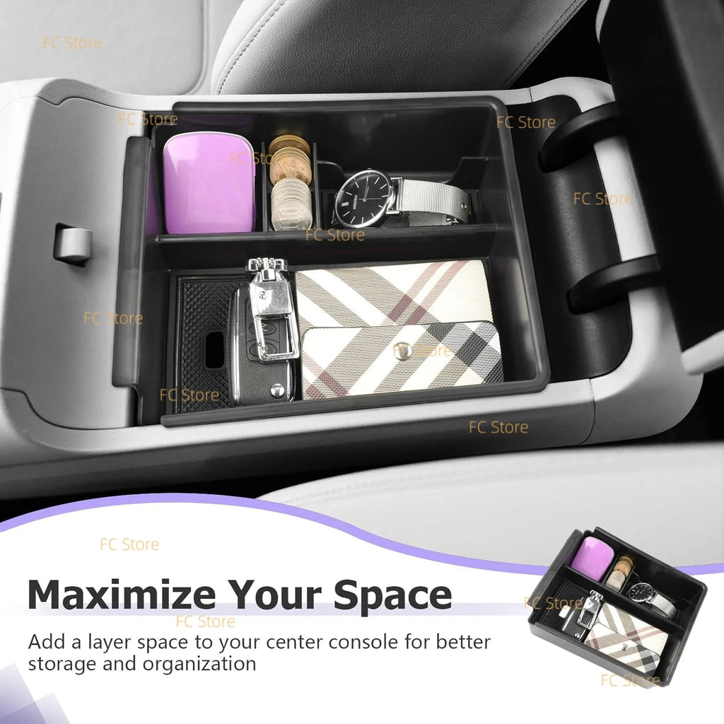 For Tucson 2022-2025 2025 2026 Center Console Organizer Armrest Storage Box Armrest Console Organizer Insert Tray Accessories