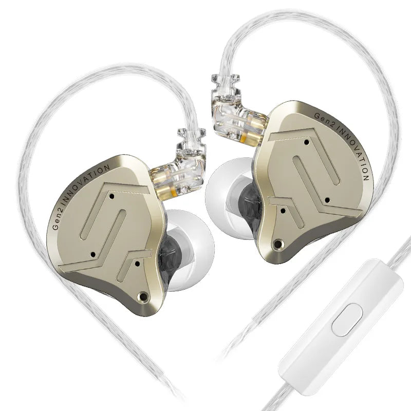 KZ ZSN Pro 2 Hybrid Drive 1BA+1DD In Ear Metal Earphones HIFI Bass Headset Monitor Earbuds Sport Noise Cancelling