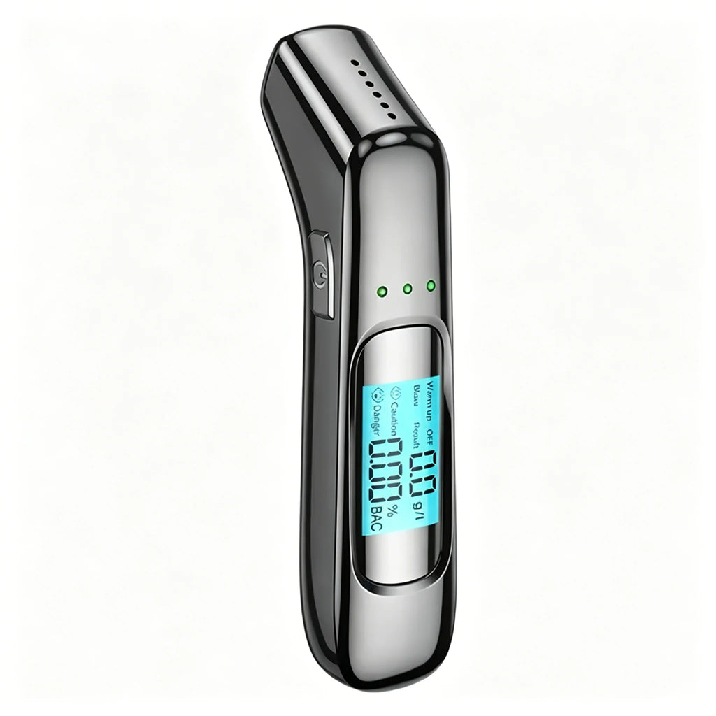 Portable Alcohol Tester Breath Alcohol Detector with LCD Display for Driving Under the Effects of Alcohol, Automotive Electronic