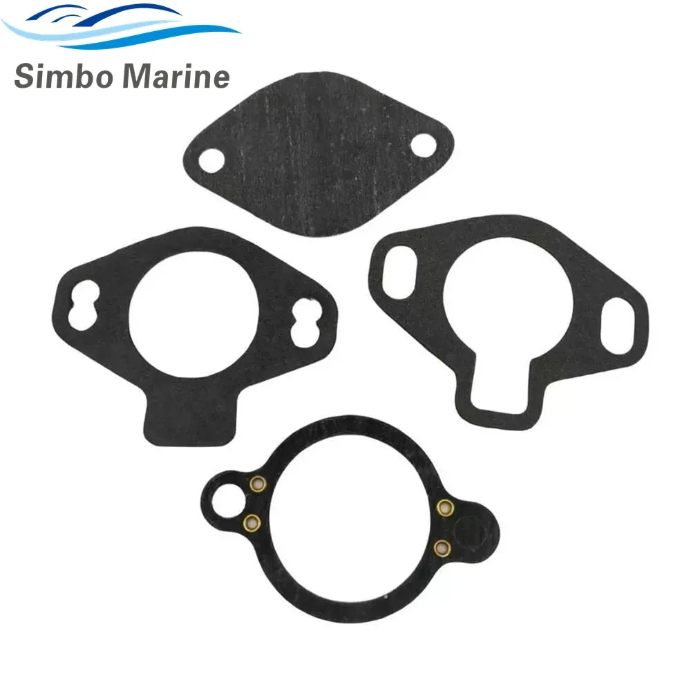 140°F 60°C Thermostat Kit for Mercruiser Sterndrive V6 V8 4.3 5.0 5.7 7.4 Engines 807252Q4 8M0089715 807252T4 807252T7 18-3668