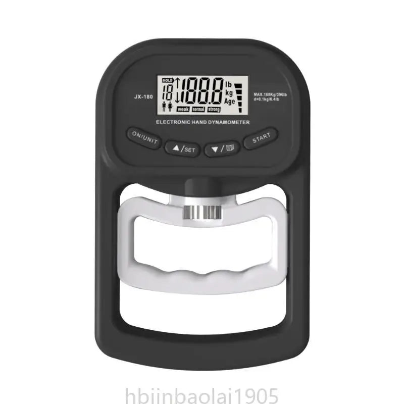 Grip Strength Tester Hand Grip Dynamometer Handhelds Digital Grip Measurement Meter Device Trainer Power 396lbs/180kg