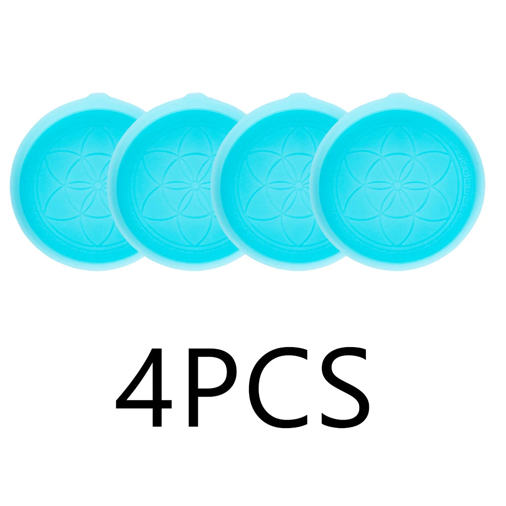 4PCS Car Silicone Cup Holder Coaster Insert Universal Non-Slip Cup Holders Car Accessories Interior for Women and Man