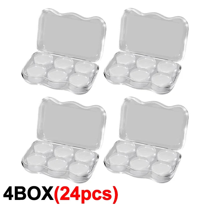 Soft Silicone Earplugs Wax Ear Plugs Reusable Noise Cancelling Gel Ear Plugs Waterproof Earbuds for Sleeping Flying Swimming