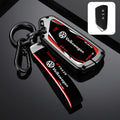 Cup Holders Zinc Alloy Car Smart Remote Key Case Full Cover Shell For VW Volkswagen Golf 8 MK8 ID.3 ID.4 Protector Keychain Auto