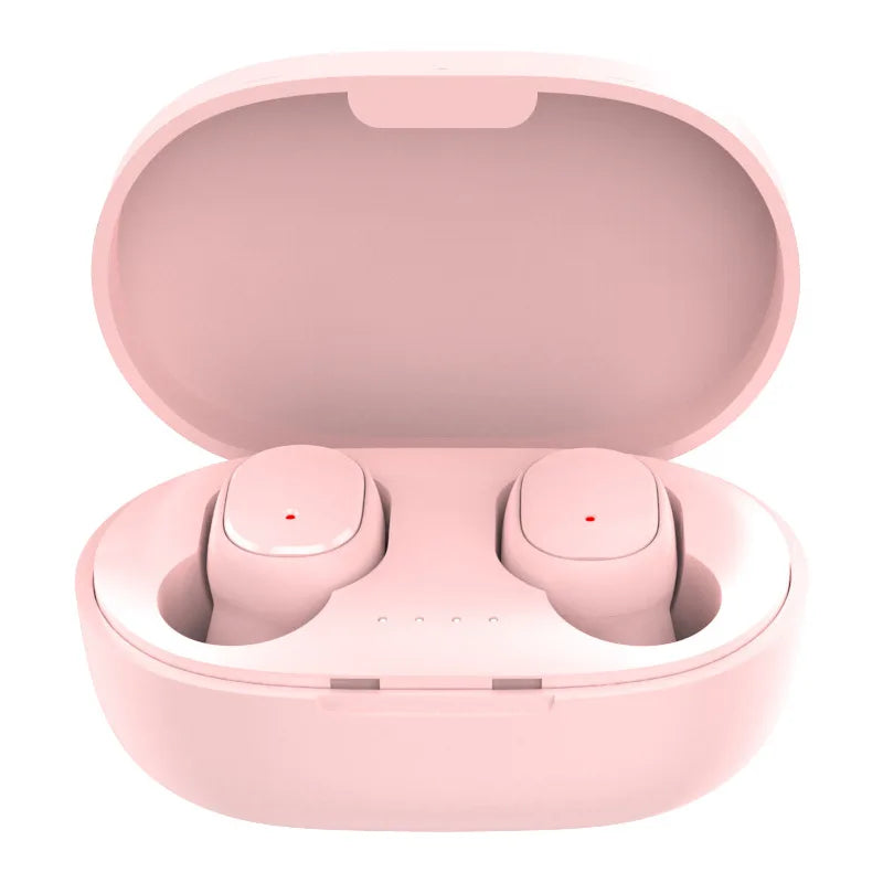 Bluetooth True Wireless Earbuds Rich Stereo Sound Integrated Mic Portable Charging Case Fitness Running Headset